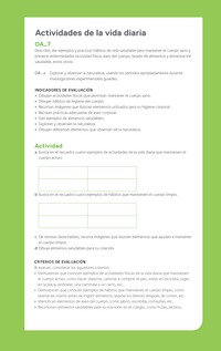 Ejemplo Evaluación Programas - OA07 - Actividades de la vida diaria Ejemplo Evaluación Programas - OA07 - Actividades de la vida diaria
