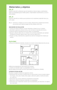 Ejemplo Evaluación Programas - OA08 - OA09 - Materiales y objetos 3 Ejemplo Evaluación Programas - OA08 - OA09 - Materiales y objetos 3