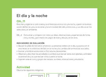 Ejemplo Evaluación Programas - OA11 - El día y la noche Ejemplo Evaluación Programas - OA11 - El día y la noche