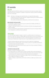 Ejemplo Evaluación Programas - OA10 - El sonido Ejemplo Evaluación Programas - OA10 - El sonido