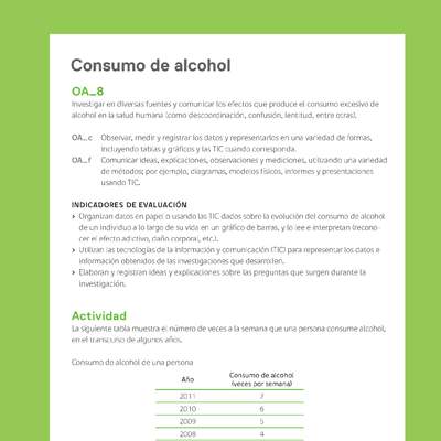 Ejemplo Evaluación Programas - OA08 - Consumo de alcohol Ejemplo Evaluación Programas - OA08 - Consumo de alcohol