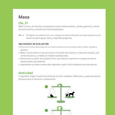 Ejemplo Evaluación Programas - OA11 - Masa Ejemplo Evaluación Programas - OA11 - Masa