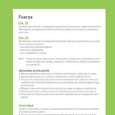 Ejemplo Evaluación Programas - OA12 - OA13 - Fuerza Ejemplo Evaluación Programas - OA12 - OA13 - Fuerza