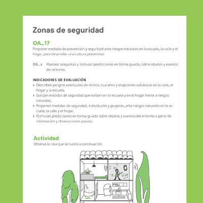 Ejemplo Evaluación Programas - OA17 - Zonas de seguridad Ejemplo Evaluación Programas - OA17 - Zonas de seguridad