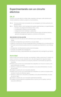 Ejemplo Evaluación Programas - OA09 - Experimentando con un circuito eléctrico Ejemplo Evaluación Programas - OA09 - Experimentando con un circuito eléctrico