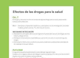Ejemplo Evaluación Programas - OA07 - Efectos de las drogas para la salud Ejemplo Evaluación Programas - OA07 - Efectos de las drogas para la salud