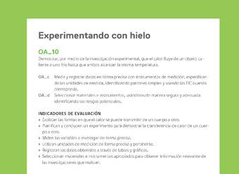Ejemplo Evaluación Programas - OA10 - Experimentando con hielo Ejemplo Evaluación Programas - OA10 - Experimentando con hielo