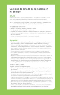 Ejemplo Evaluación Programas - OA13 - Cambios de estado de la materia en mi colegio Ejemplo Evaluación Programas - OA13 - Cambios de estado de la materia en mi colegio