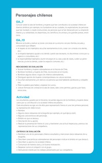 Ejemplo Evaluación Programas - OA07 -OA13 - Personajes chilenos Ejemplo Evaluación Programas - OA07 -OA13 - Personajes chilenos