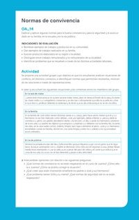 Ejemplo Evaluación Programas - OA14 - Normas de convivencia Ejemplo Evaluación Programas - OA14 - Normas de convivencia