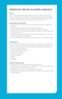 Ejemplo Evaluación Programas - OA01 - Modos de vida de un pueblo originario Ejemplo Evaluación Programas - OA01 - Modos de vida de un pueblo originario