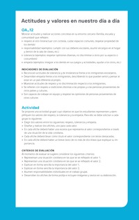 Ejemplo Evaluación Programas - OA12 - Actitudes y valores en nuestro día a día Ejemplo Evaluación Programas - OA12 - Actitudes y valores en nuestro día a día