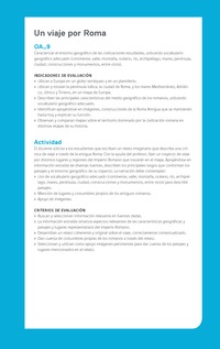 Ejemplo Evaluación Programas - OA09 - Un viaje por Roma Ejemplo Evaluación Programas - OA09 - Un viaje por Roma