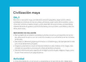 Ejemplo Evaluación Programas - OA01 - Civilización maya