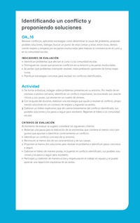 Ejemplo Evaluación Programas - OA16 - Identificando un conflicto y proponiendo soluciones Ejemplo Evaluación Programas - OA16 - Identificando un conflicto y proponiendo soluciones