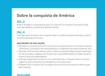Ejemplo Evaluación Programas - OA03 - OA04 - Sobre la conquista de América Ejemplo Evaluación Programas - OA03 - OA04 - Sobre la conquista de América