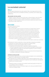Ejemplo Evaluación Programas - OA05 - La sociedad colonial Ejemplo Evaluación Programas - OA05 - La sociedad colonial