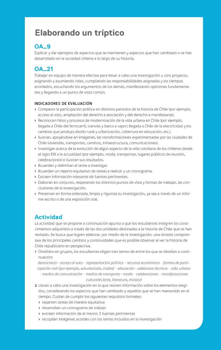 Ejemplo Evaluación Programas - OA09 - OA21 - Elaborando un tríptico Ejemplo Evaluación Programas - OA09 - OA21 - Elaborando un tríptico