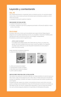 Ejemplo Evaluación Programas - OA10 - Leyendo y contestando Ejemplo Evaluación Programas - OA10 - Leyendo y contestando