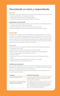 Ejemplo Evaluación Programas - OA23 - Escuchando un texto y respondiendo Ejemplo Evaluación Programas - OA23 - Escuchando un texto y respondiendo