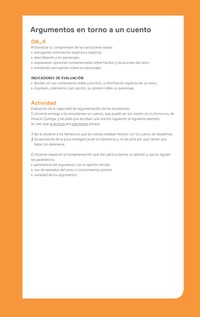 Ejemplo Evaluación Programas - OA04 - Argumentos en torno a un cuento Ejemplo Evaluación Programas - OA04 - Argumentos en torno a un cuento