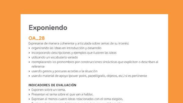 Ejemplo Evaluación Programas - OA28 - Exponiendo Ejemplo Evaluación Programas - OA28 - Exponiendo