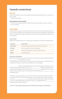 Ejemplo Evaluación Programas - OA12 - Usando conectores Ejemplo Evaluación Programas - OA12 - Usando conectores