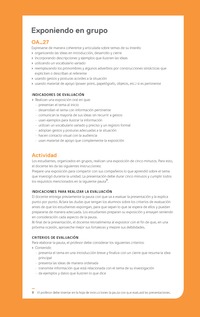 Ejemplo Evaluación Programas - OA27 - Exponiendo en grupo Ejemplo Evaluación Programas - OA27 - Exponiendo en grupo