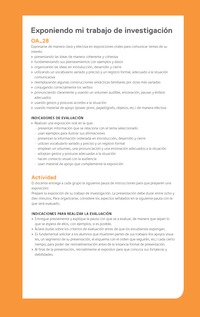 Ejemplo Evaluación Programas - OA28 - Exponiendo mi trabajo de investigación Ejemplo Evaluación Programas - OA28 - Exponiendo mi trabajo de investigación