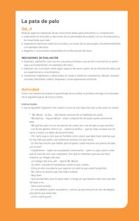 Ejemplo Evaluación Programas - OA04 - La pata de palo Ejemplo Evaluación Programas - OA04 - La pata de palo