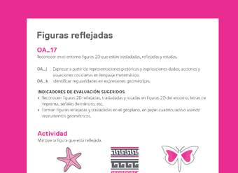 Evaluación Programas - MA03 OA17 - U4 - Figuras reflejadas Evaluación Programas - MA03 OA17 - U4 - Figuras reflejadas