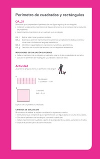 Evaluación Programas - MA03 OA21 - U2 - Perímetro de cuadrados y rectángulos Evaluación Programas - MA03 OA21 - U2 - Perímetro de cuadrados y rectángulos
