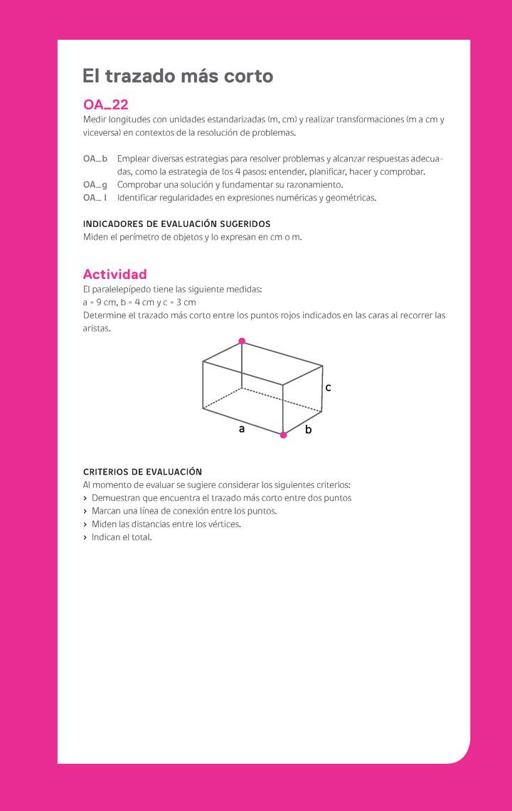 Evaluación Programas - MA04 OA22 - U2 - El trazado más corto Evaluación Programas - MA04 OA22 - U2 - El trazado más corto