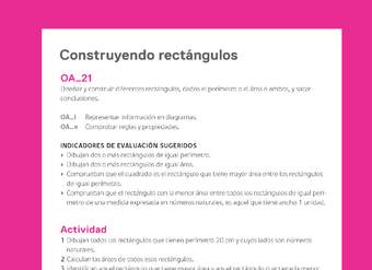 Evaluación Programas - MA05 OA21 - U2 - Construyendo rectángulos Evaluación Programas - MA05 OA21 - U2 - Construyendo rectángulos