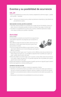 Evaluación Programas - MA05 OA24 - U4 - Eventos y su posibilidad de ocurrencia Evaluación Programas - MA05 OA24 - U4 - Eventos y su posibilidad de ocurrencia