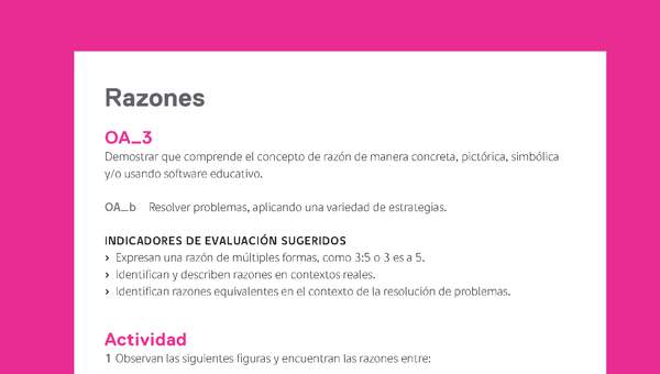 Evaluación Programas - MA06 OA03 - U1 - Razones Evaluación Programas - MA06 OA03 - U1 - Razones