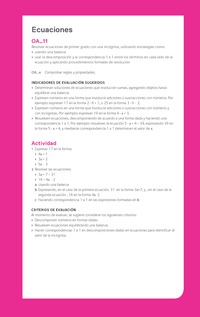 Evaluación Programas - MA06 OA11 - U2 - Ecuaciones Evaluación Programas - MA06 OA11 - U2 - Ecuaciones