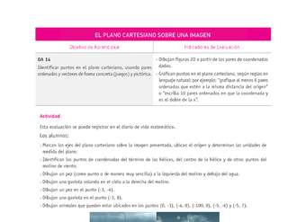 Evaluación Programas - MA07 OA14 - U3 - EL PLANO CARTESIANO SOBRE UNA IMAGEN Evaluación Programas - MA07 OA14 - U3 - EL PLANO CARTESIANO SOBRE UNA IMAGEN