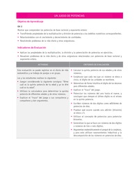 Evaluación Programas - MA1M OA02 - U1 - UN JUEGO DE POTENCIAS Evaluación Programas - MA1M OA02 - U1 - UN JUEGO DE POTENCIAS