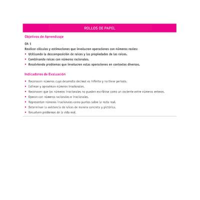 Evaluación Programas - MA2M OA01 - U1 - ROLLOS DE PAPEL Evaluación Programas - MA2M OA01 - U1 - ROLLOS DE PAPEL