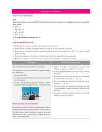 Evaluación Programas - MA2M OA04 - U2 - ECUACIÓN CUADRÁTICA Evaluación Programas - MA2M OA04 - U2 - ECUACIÓN CUADRÁTICA