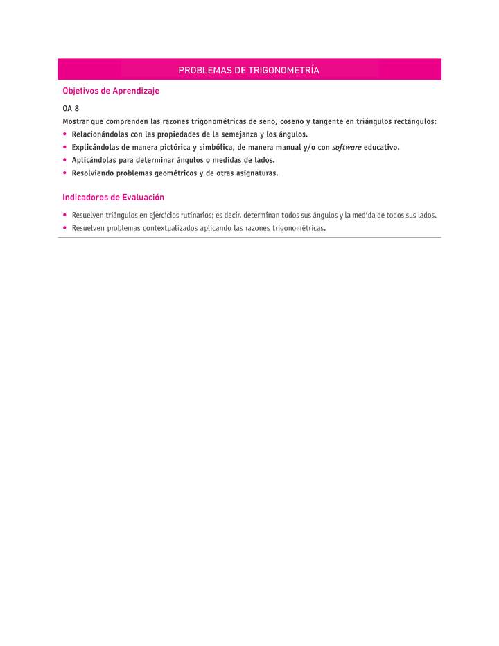 Evaluación Programas - MA2M OA08 - U3 - PROBLEMAS DE TRIGONOMETRÍA Evaluación Programas - MA2M OA08 - U3 - PROBLEMAS DE TRIGONOMETRÍA