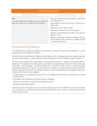 Evaluación Programas - LE07 OA01 - U4 - UN TEXTO DE MI GUSTO Evaluación Programas - LE07 OA01 - U4 - UN TEXTO DE MI GUSTO