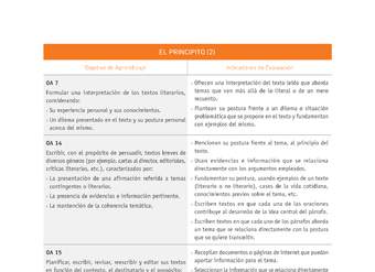 Evaluación Programas - LE07 OA07 - OA14 - OA15 - EL PRINCIPITO (2) Evaluación Programas - LE07 OA07 - OA14 - OA15 - EL PRINCIPITO (2)