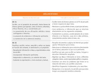 Evaluación Programas - LE07 OA14 - OA15 - ARGUMENTANDO Evaluación Programas - LE07 OA14 - OA15 - ARGUMENTANDO