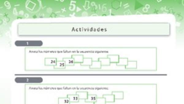 Secuencia numérica, adición con múltiplos de 10 Secuencia numérica, adición con múltiplos de 10