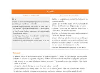 Evaluación Programas - LE08 OA04 - U4 - LA ARAÑA Evaluación Programas - LE08 OA04 - U4 - LA ARAÑA