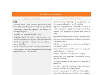 Evaluación Programas - LE08 OA23 - U2 - PRESENTANDO (PARTE 2) Evaluación Programas - LE08 OA23 - U2 - PRESENTANDO (PARTE 2)