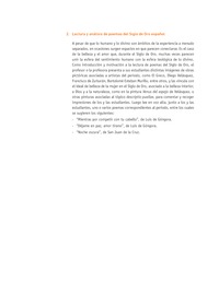 Evaluación Programas - LE2M OA02 - OA04 - OA22 - U3 - LECTURA Y ANÁLISIS DE POEMAS DEL SIGLO DE ORO Evaluación Programas - LE2M OA02 - OA04 - OA22 - U3 - LECTURA Y ANÁLISIS DE POEMAS DEL SIGLO DE ORO