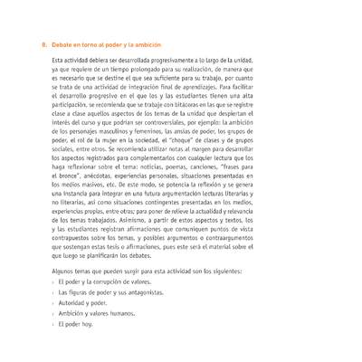 Evaluación Programas - LE2M OA20 - OA21 - U4 - DEBATE ENTORNO AL PODER Y LA AMBICIÓN Evaluación Programas - LE2M OA20 - OA21 - U4 - DEBATE ENTORNO AL PODER Y LA AMBICIÓN